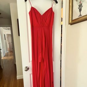 Beautiful high low hot pink gown